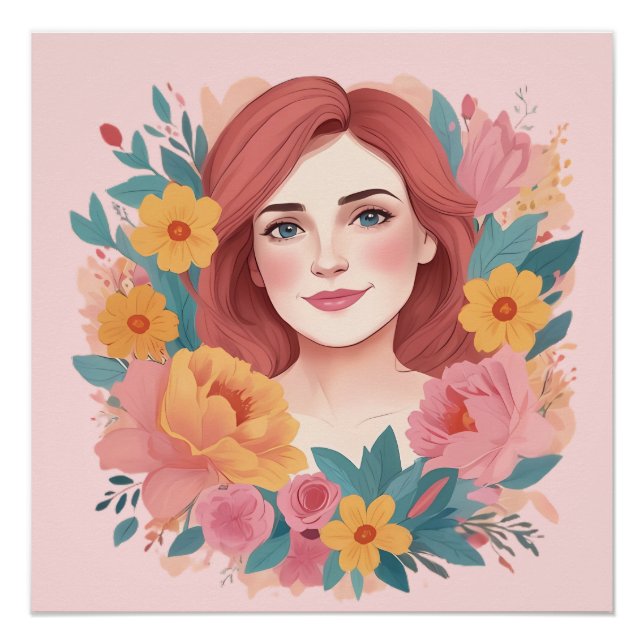 Illustrator für den Muttertag Poster (Vorderseite)