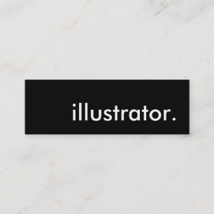 Illustrator. Mini Visitenkarte
