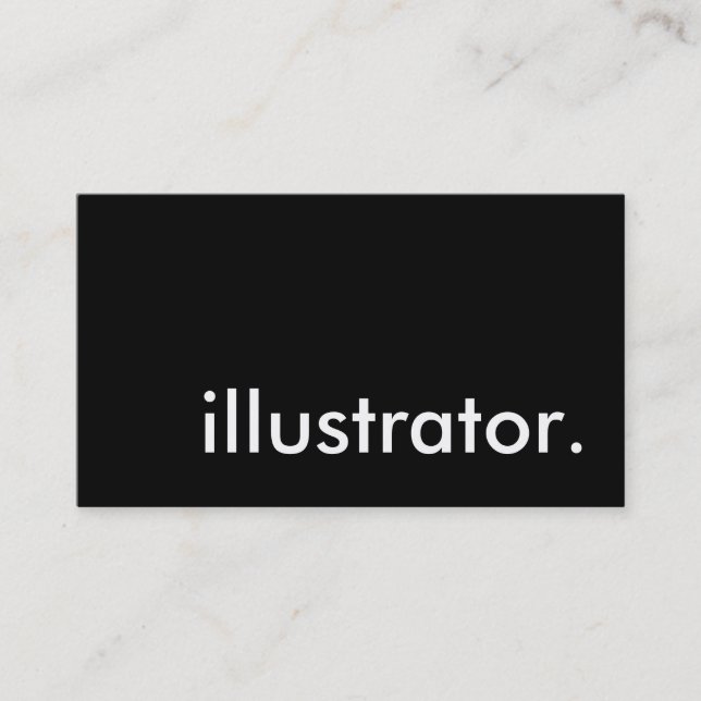 Illustrator. Visitenkarte (Vorderseite)