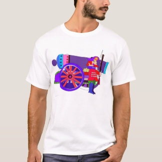 Illustratorkopie der Kanone 300dpi T-Shirt
