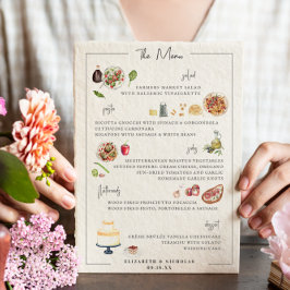 Illustré sur mesure | Menu Mariage