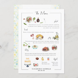 Illustré sur mesure | Menu Mariage
