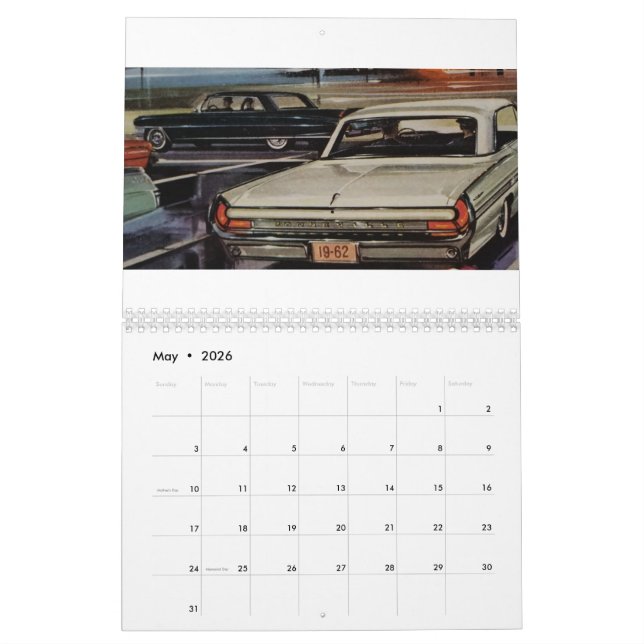 Illustriert Cars & Folks 2021 Kalender (Mai 2026)