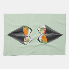 Illustriert Sushi Handroll Geschirrtuch