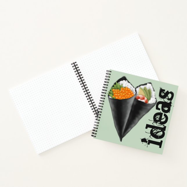 Illustriert Sushi Handroll Notizbuch (Innenseite)