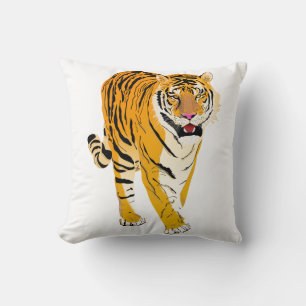 Illustriert Tiger Kissen