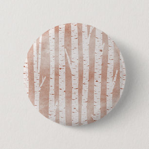 Illustrierte Birkenbäume Button