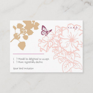Illustrierte Blume & Butterfly Garden UAWG Begleitkarte