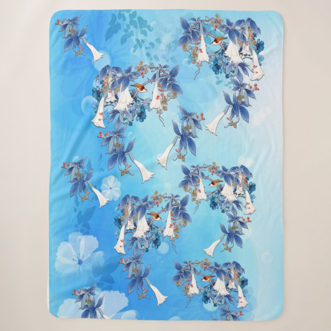 Illustrierte Blume Sherpadecke (Vorderseite)