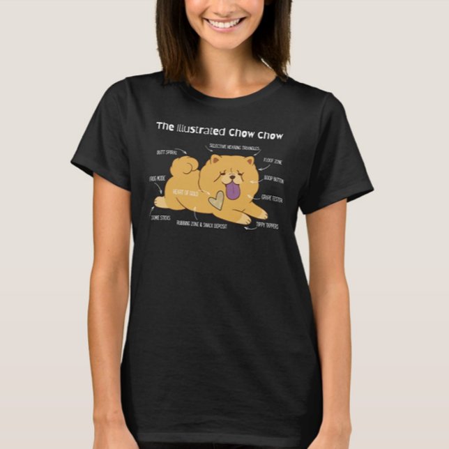 Illustrierte Chow T-Shirt (Von Creator hochgeladen)