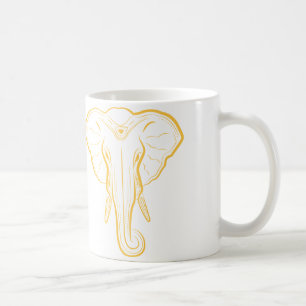 Illustrierte Elefant-Tasse Kaffeetasse