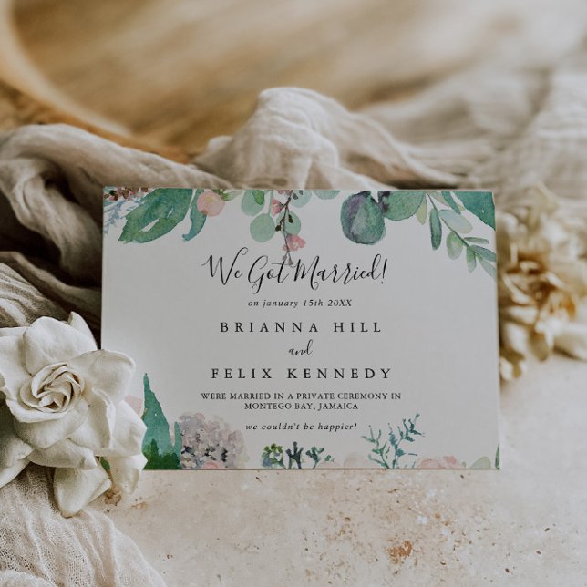 Illustrierte Farbenfrohe tropische Flora Ankündigung (Von Creator hochgeladen)