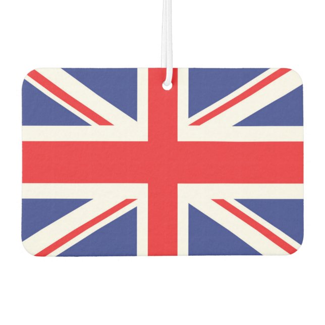 Illustrierte Fassung der britischen Flagge Autolufterfrischer (Vorderseite)