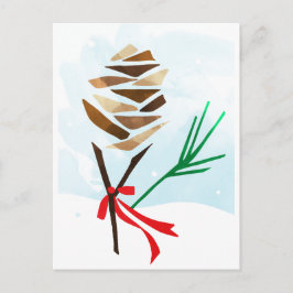 Illustrierte Feiertagspostkarte