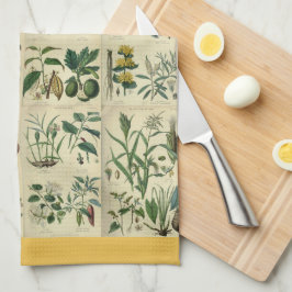 Illustrierte Flora Geschirrtuch