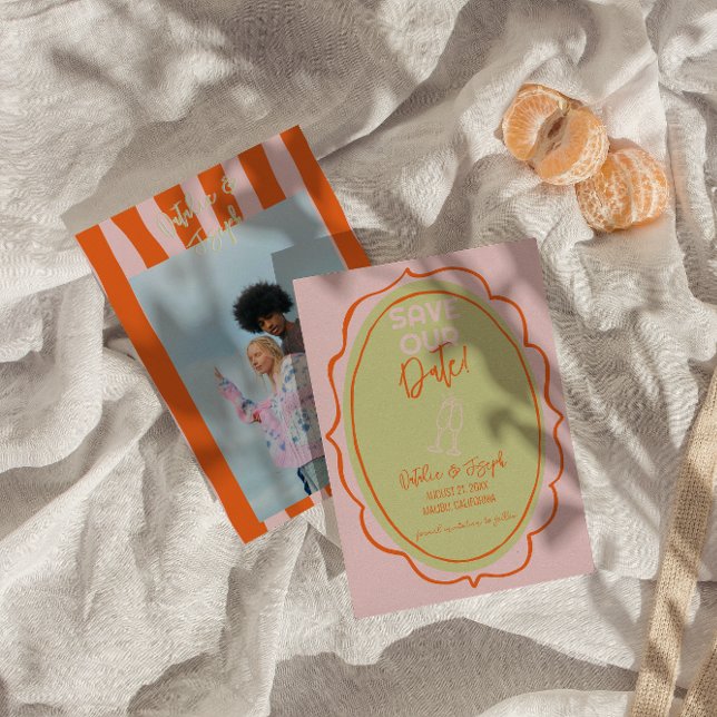 Illustrierte Foto-Hochzeit Save The Date (Von Creator hochgeladen)