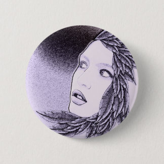 Illustrierte Frau Button