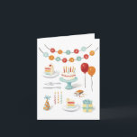 Illustrierte Geburtstagskorb Geburtstagskarte Karte<br><div class="desc">Eine lustige Geburtstagskarte mit originalen handbemalten Gouache-Illustrationen.</div>