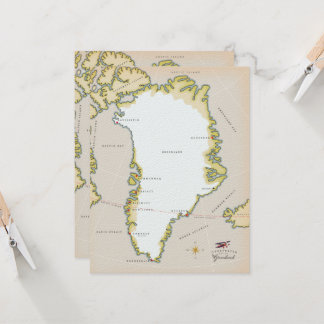 Illustrierte Grönlandkarte