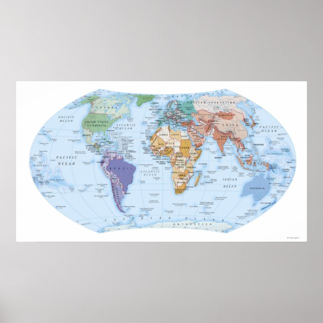 Illustrierte Karte 2 Poster (Vorne)