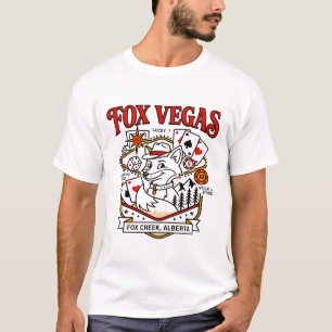 Illustrierte Karte von Fox Creek Alberta Kanada T-Shirt