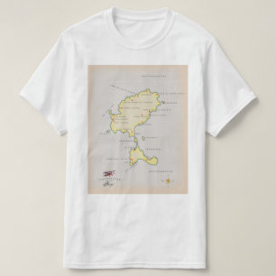 Illustrierte Karte von Ibiza T-Shirt