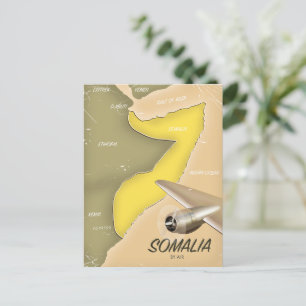 illustrierte Karte von Somalia