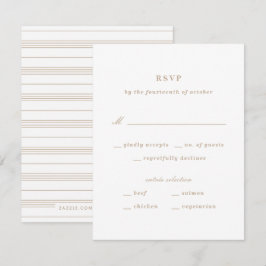 Illustrierte Knot Nautical RSVP Card - Tan