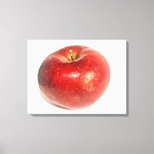 Illustrierte Kunst in Red Ripe Leinwanddruck