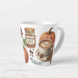 Illustrierte Kürbisgewürz-Tassen Milchtasse