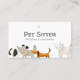 Illustrierte Pet-Visitenkarte Visitenkarte