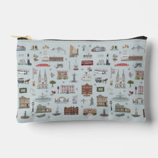 Illustrierte Reisetasche mit Savannah-Motiven Zubehörtasche