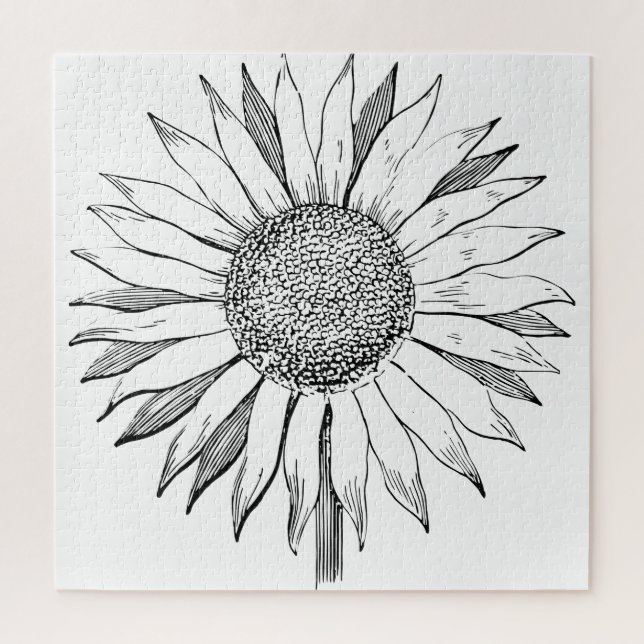 Illustrierte Sonnenblume (Vertikal)