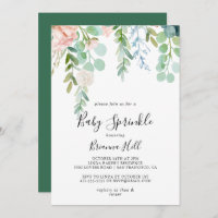 Illustrierte tropische Babysprinkle