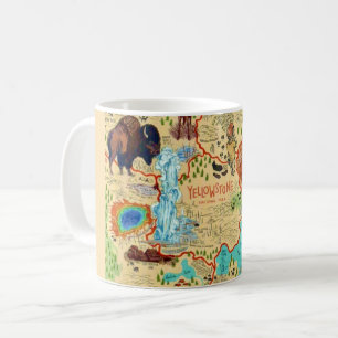 Illustrierte Yellowstone-Tasse Kaffeetasse