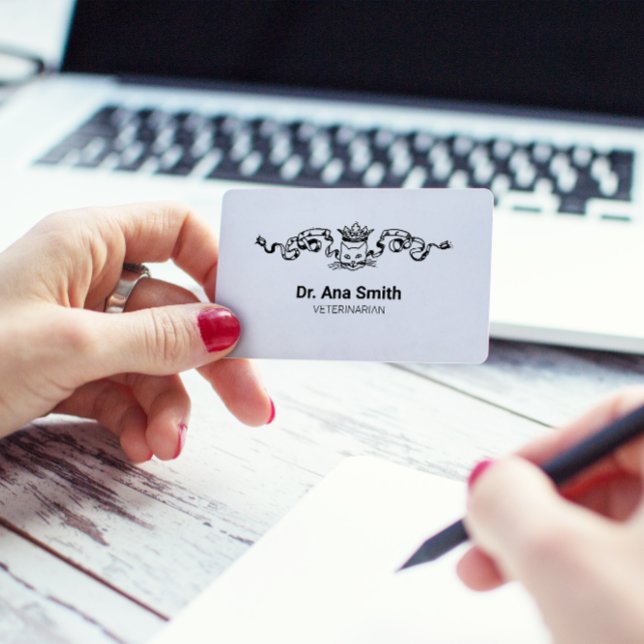 Illustrierter Beruf im Tierarzt Visitenkarte (Von Creator hochgeladen)