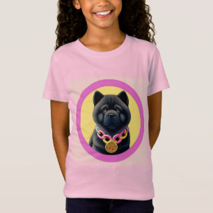 Illustrierter Chow-Chow-Hund T-Shirt