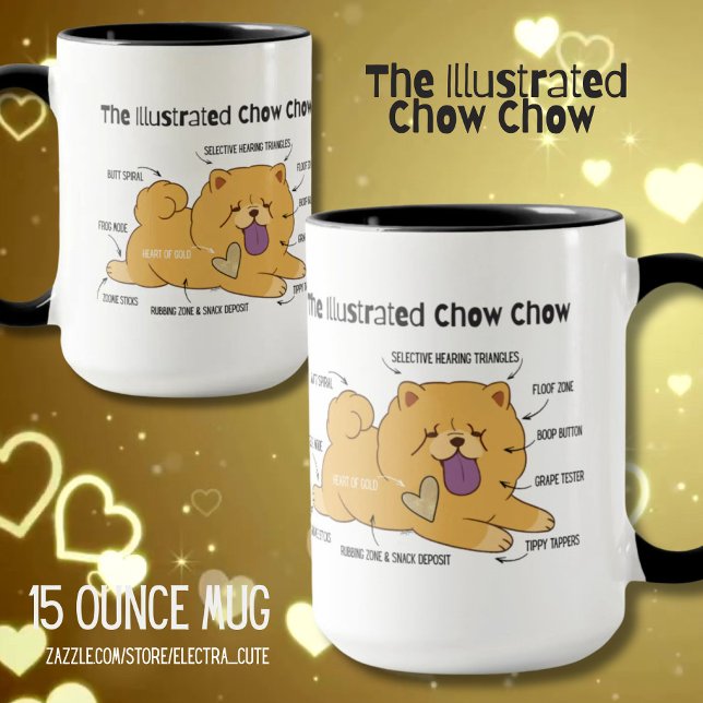 ILLUSTRIERTER CHOW  TASSE (Von Creator hochgeladen)