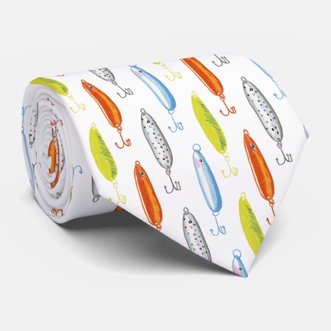 Illustrierter Fang Krawatte (Gerollt)