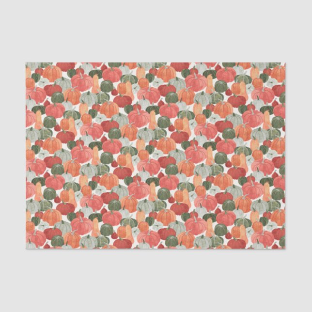 Illustrierter Pumpkin-Patch Seidenpapier (Vorderseite)