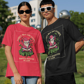 Illustrierter Weihnachtssitz auf einem Pil des Mon T-Shirt