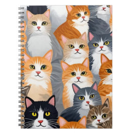 Illustriertes Cat CrowdNotebook Notizblock