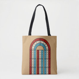 Illustriertes Cribbage Game Board Tasche