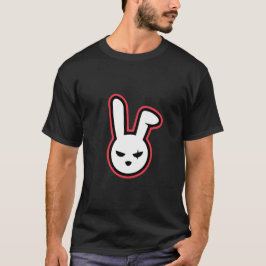 Illustriertes niedliches Schwarzes der verrückten T-Shirt
