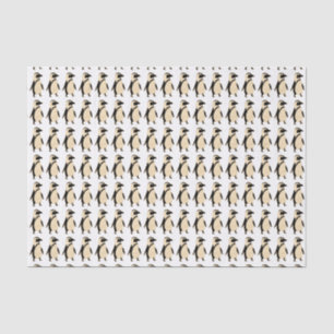 Illustriertes Penguin-Muster Seidenpapier
