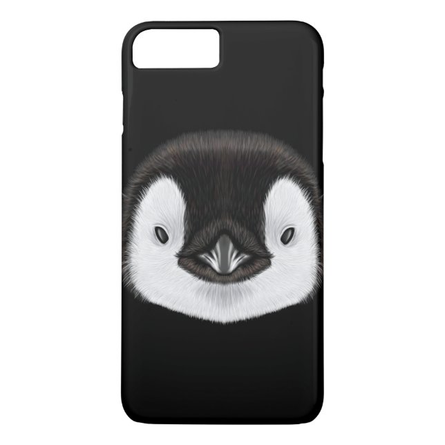 Illustriertes Porträt des Kaiser Penguinkükens Case-Mate iPhone Hülle (Rückseite)
