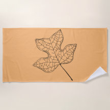 Illustriertes Tulip Tree Leaf