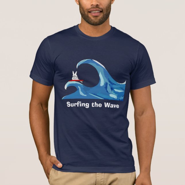 Illysurfing, die Welle surfend T-Shirt (Vorderseite)