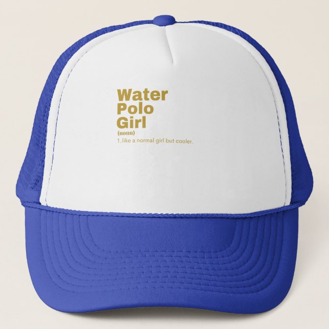 ilm Girl - Water Polo Truckerkappe (Vorderseite)