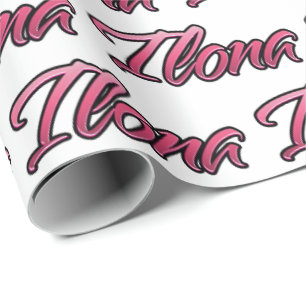 Ilona faded pink personalisiertes Geschenkpapier